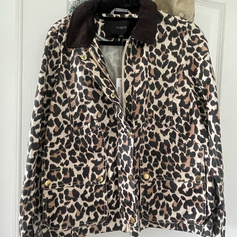 J. Crew Black and Brown Utility Jacket